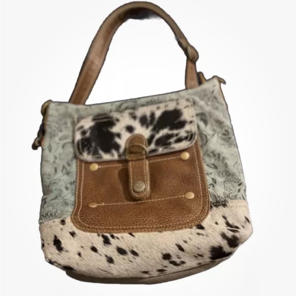 Myra Bag Brown and Black Crossbody Bag